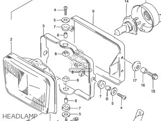 HEADLAMP - DR650SE 1993 (P) USA (E03)