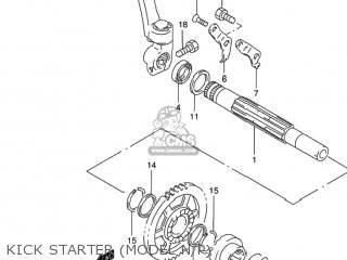 KICK STARTER (MODEL N/P) - DR650SE 1993 (P) USA (E03)