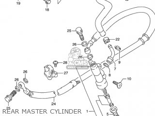 REAR MASTER CYLINDER - DR650SE 1993 (P) USA (E03)
