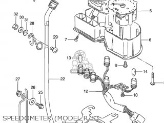 SPEEDOMETER (MODEL R/S) - DR650SE 1993 (P) USA (E03)