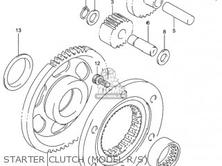 STARTER CLUTCH (MODEL R/S) - DR650SE 1993 (P) USA (E03)