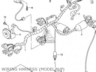 WIRING HARNESS (MODEL N/P) - DR650SE 1993 (P) USA (E03)