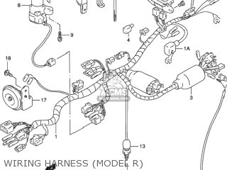 WIRING HARNESS (MODEL R) - DR650SE 1993 (P) USA (E03)