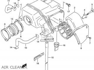 Suzuki DR650SE 1994 (R) USA (E03) parts lists and schematics