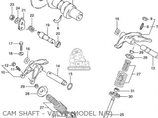 CAM SHAFT - VALVE (MODEL N/P) - DR650SE 1994 (R) USA (E03)