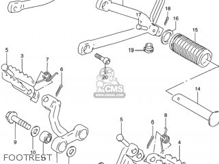 FOOTREST - DR650SE 1994 (R) USA (E03)
