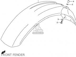 FRONT FENDER - DR650SE 1994 (R) USA (E03)