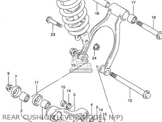 REAR CUSHION LEVER (MODEL N/P) - DR650SE 1994 (R) USA (E03)