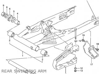 REAR SWINGING ARM - DR650SE 1994 (R) USA (E03)