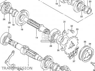 TRANSMISSION - DR650SE 1994 (R) USA (E03)