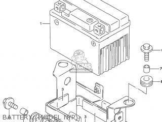 BATTERY (MODEL N/P) - DR650SE 1995 (S) USA (E03)