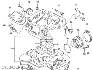 CYLINDER HEAD - DR650SE 1995 (S) USA (E03)