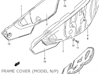 FRAME COVER (MODEL N/P) - DR650SE 1995 (S) USA (E03)