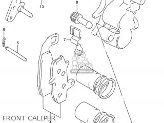 FRONT CALIPER - DR650SE 1995 (S) USA (E03)