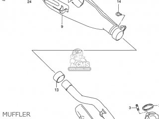 MUFFLER - DR650SE 1995 (S) USA (E03)