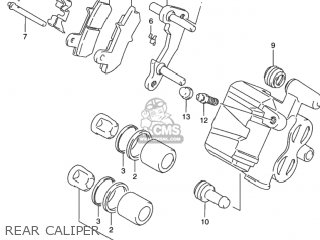 REAR CALIPER - DR650SE 1995 (S) USA (E03)