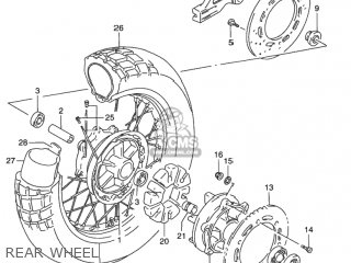 REAR WHEEL - DR650SE 1995 (S) USA (E03)
