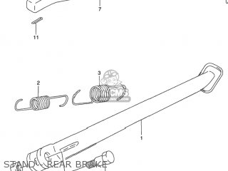STAND - REAR BRAKE - DR650SE 1995 (S) USA (E03)