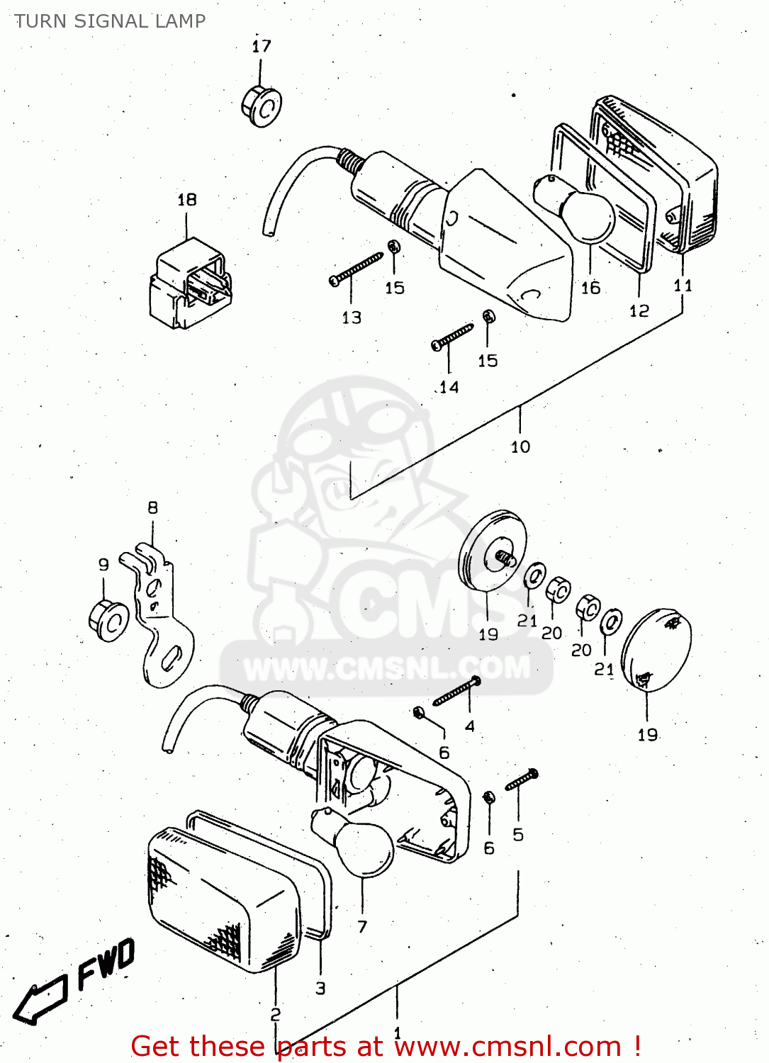 TURN SIGNAL LAMP DR650SE 1996 (T) (E02 E04 E17 E18 E22 E24 E34 E37) P37