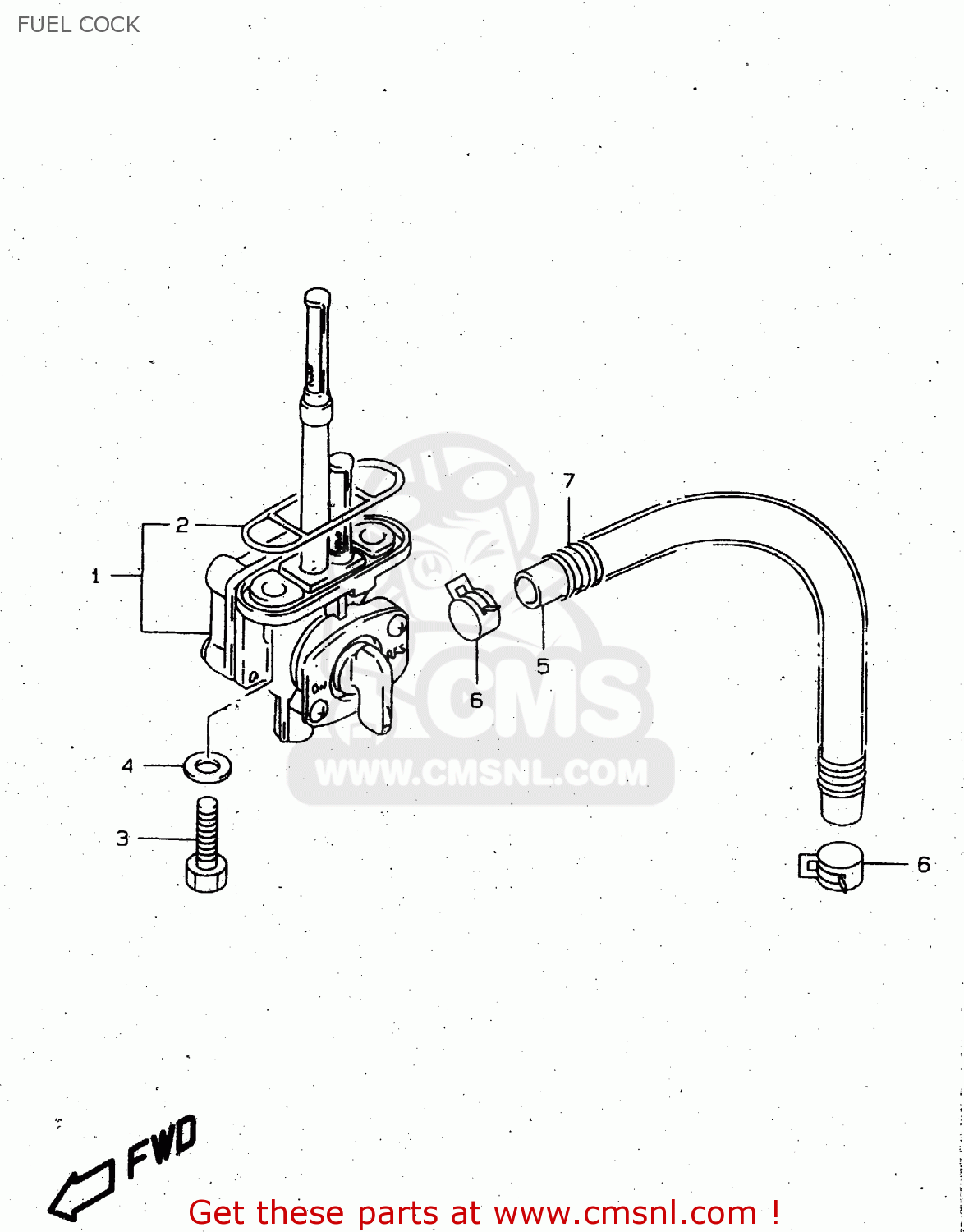 FUEL COCK DR650SE 1996 (T) (E02 E04 E17 E18 E22 E24 E34 E37) P37