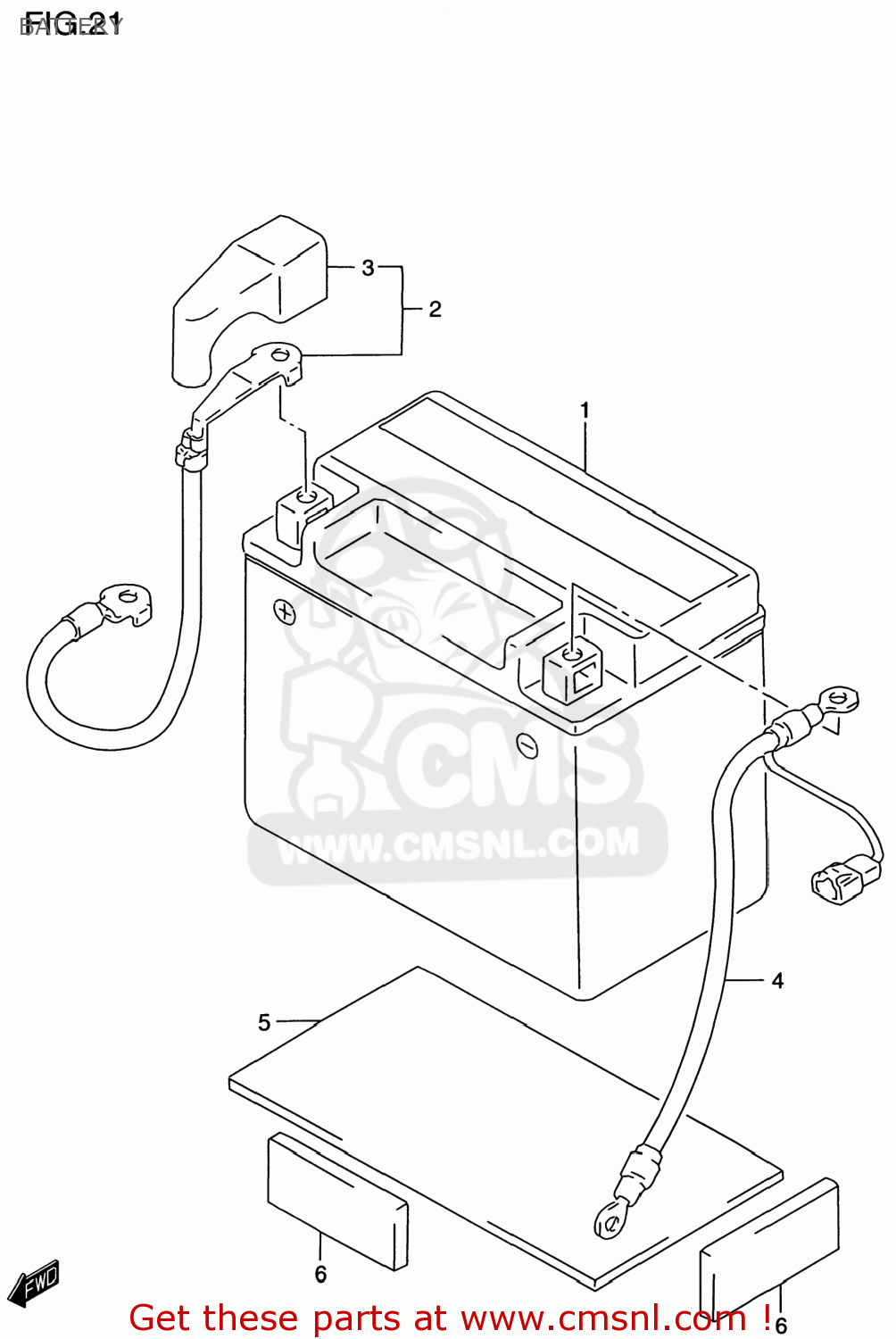 BATTERY DR650SE 1996 (T) USA (E03)