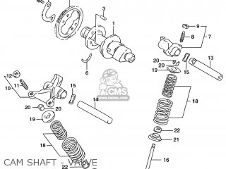 CAM SHAFT - VALVE - DR650SE 1996 (T) USA (E03)