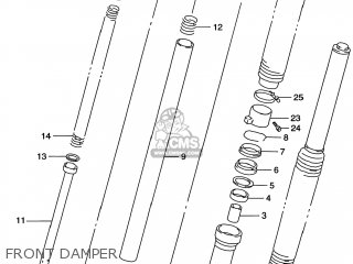FRONT DAMPER - DR650SE 1996 (T) USA (E03)