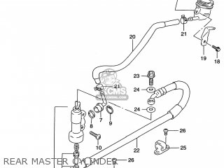 REAR MASTER CYLINDER - DR650SE 1996 (T) USA (E03)