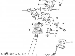 STEERING STEM - DR650SE 1996 (T) USA (E03)