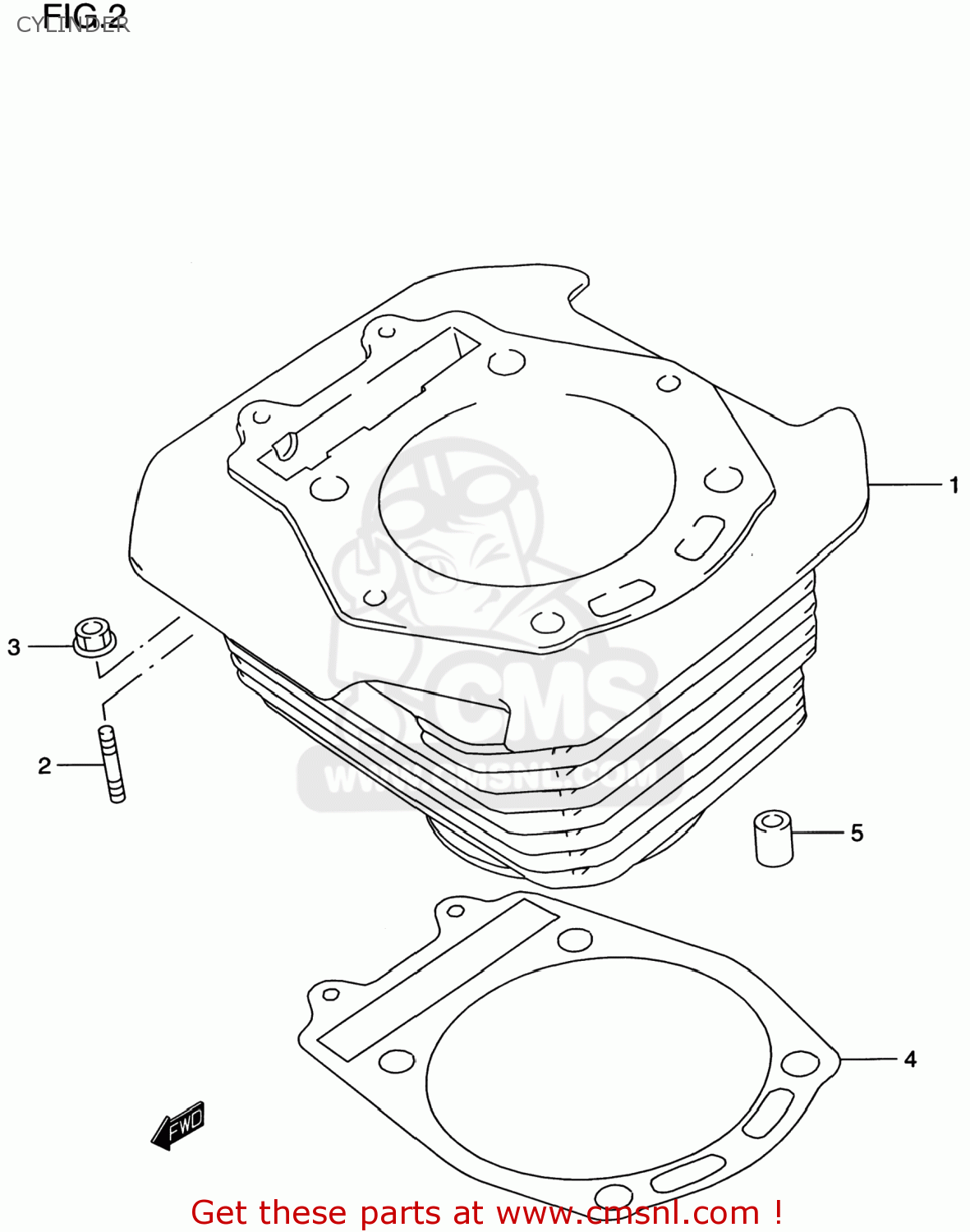 CYLINDER DR650SE 1997 (V) USA (E03)