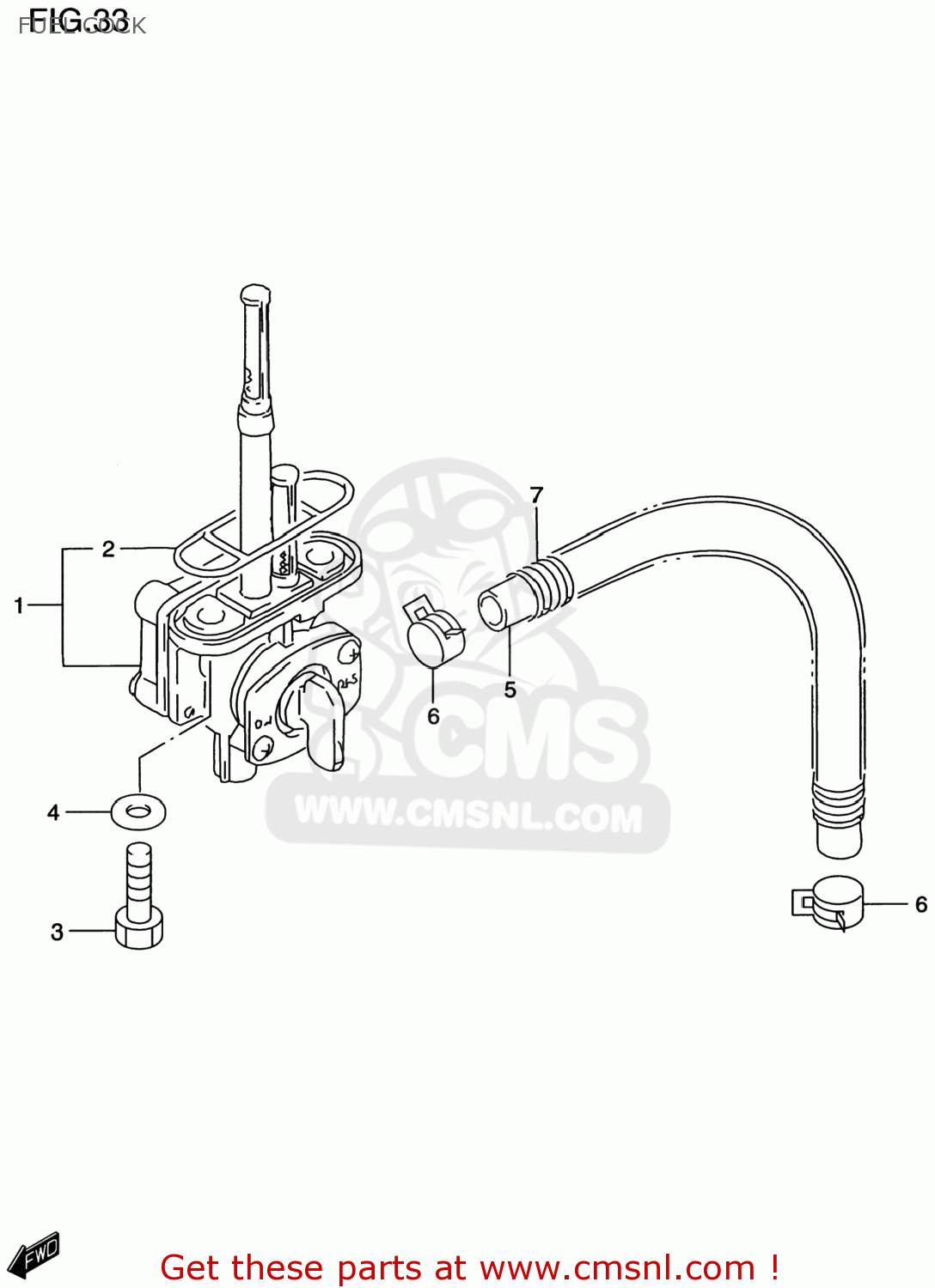 FUEL COCK DR650SE 1997 (V) USA (E03)