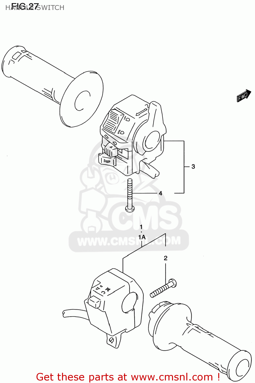 HANDLE SWITCH DR650SE 1997 (V) USA (E03)