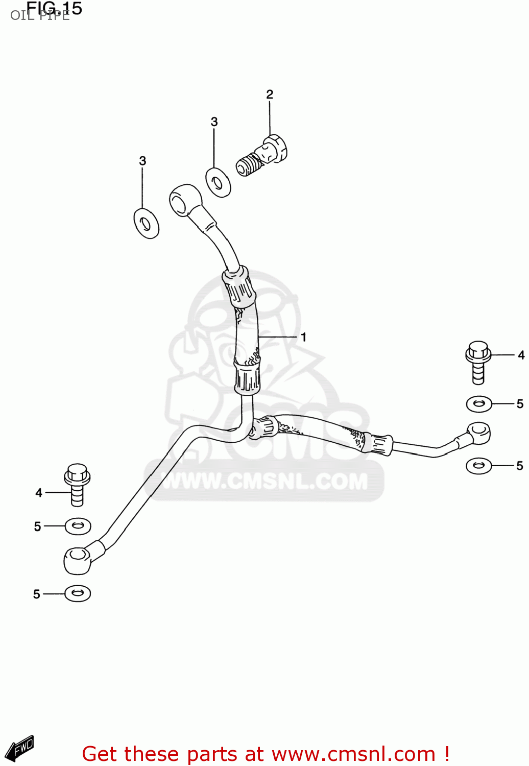 OIL PIPE DR650SE 1997 (V) USA (E03)