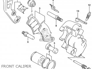 FRONT CALIPER - DR650SE 1997 (V) USA (E03)