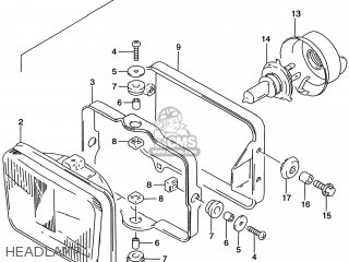 HEADLAMP - DR650SE 1997 (V) USA (E03)