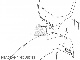 HEADLAMP HOUSING - DR650SE 1997 (V) USA (E03)