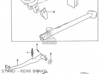 STAND - REAR BRAKE - DR650SE 1997 (V) USA (E03)