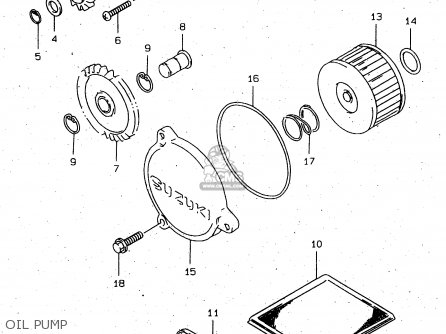 OIL PUMP - DR650SE 1998 (W) (E02 E04 E17 E18 E22 E24 E34) P37