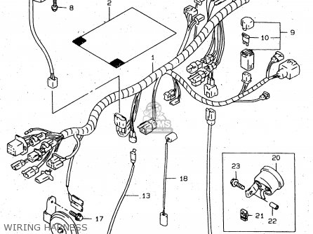 WIRING HARNESS - DR650SE 1998 (W) (E02 E04 E17 E18 E22 E24 E34) P37