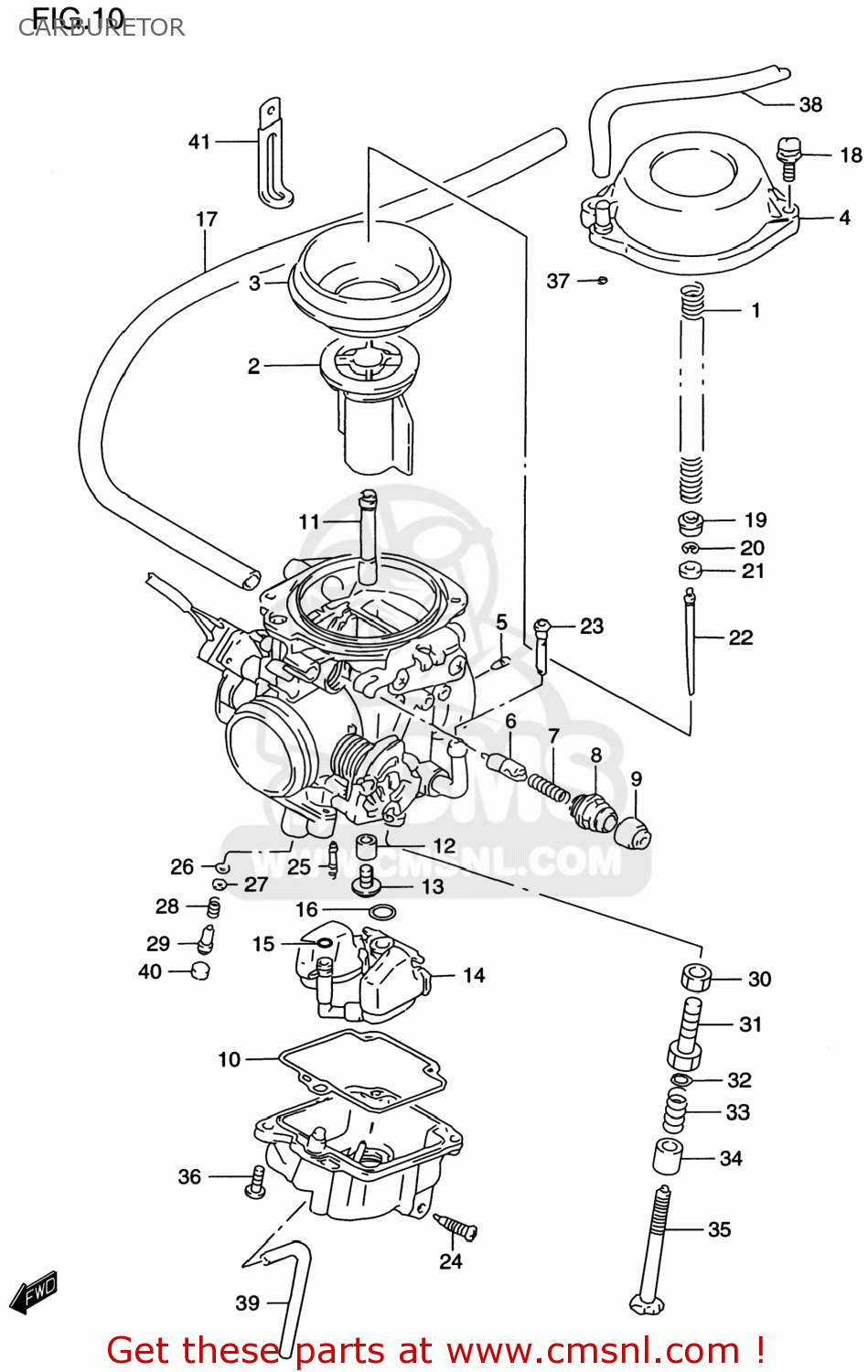 CARBURETOR DR650SE 1998 (W) USA (E03)