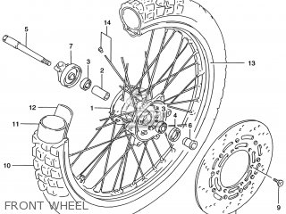 FRONT WHEEL - DR650SE 1998 (W) USA (E03)
