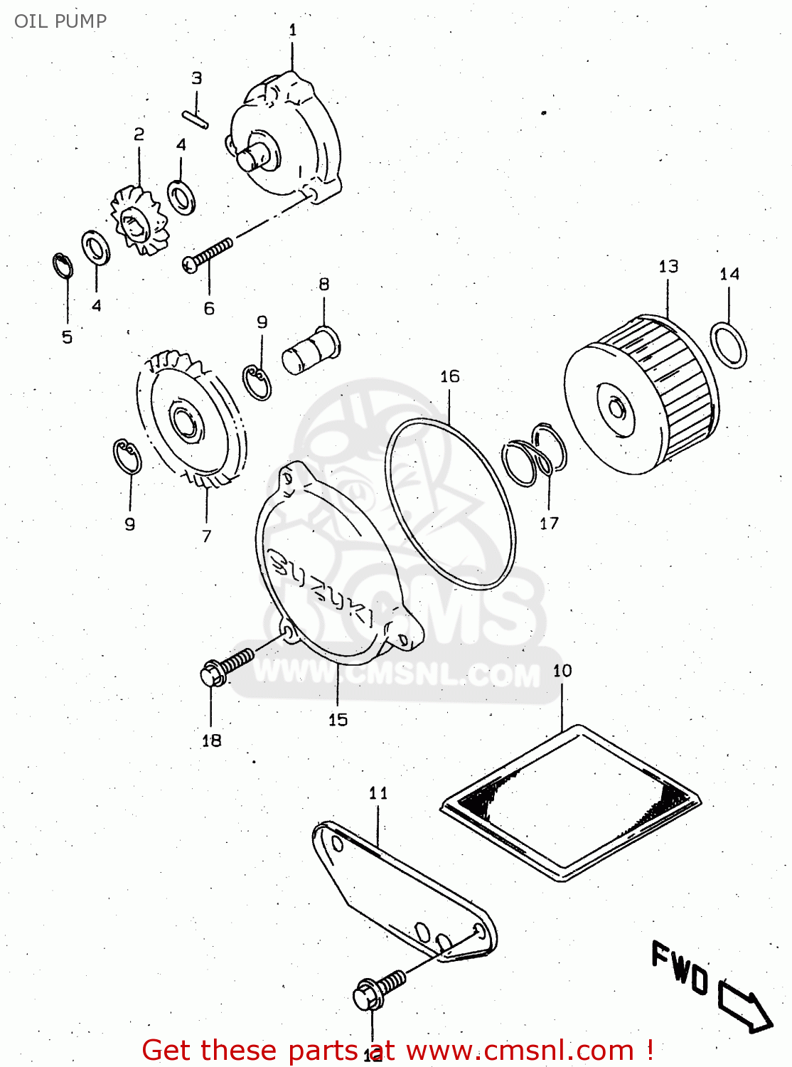 OIL PUMP DR650SE 1999 (X) (E02 E04 E17 E18 E22 E24 E34) P37
