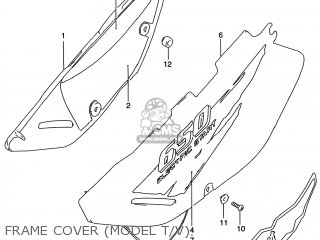 FRAME COVER (MODEL T/V) - DR650SE 1999 (X) USA (E03)