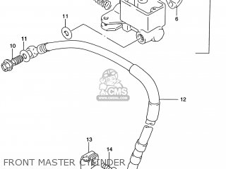 FRONT MASTER CYLINDER - DR650SE 1999 (X) USA (E03)