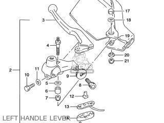 LEFT HANDLE LEVER - DR650SE 1999 (X) USA (E03)