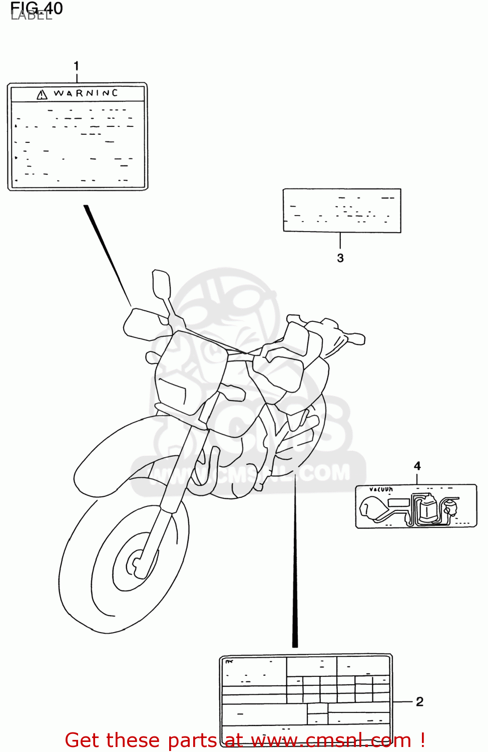 LABEL DR650SE 2000 (Y) USA (E03)