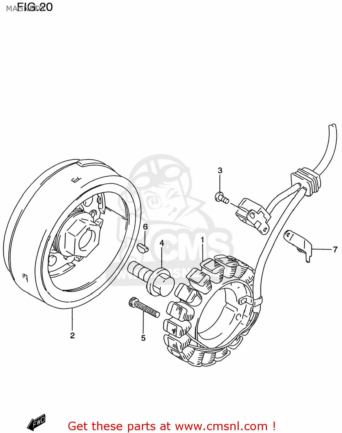 MAGNETO DR650SE 2000 (Y) USA (E03)