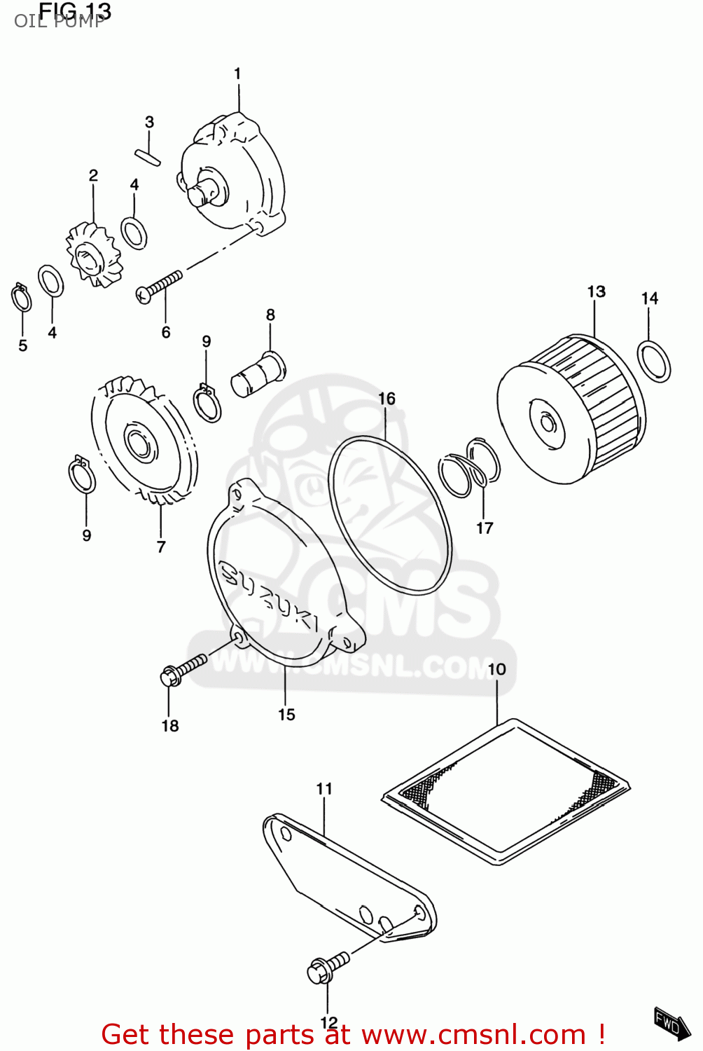OIL PUMP DR650SE 2000 (Y) USA (E03)