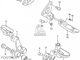 FOOTREST - DR650SE 2000 (Y) USA (E03)