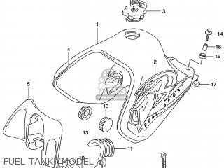 FUEL TANK (MODEL Y) - DR650SE 2000 (Y) USA (E03)